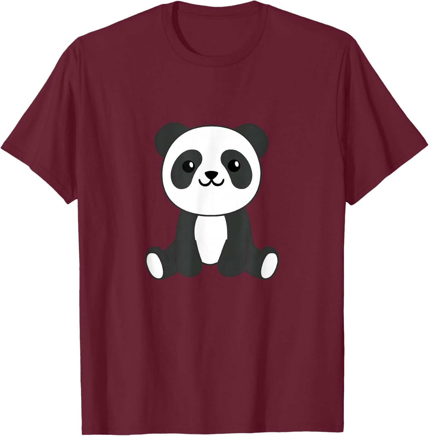 Panda Cute Animals For Kids Baby Panda Cute Panda T-Shirt - T-Shirt | Maroon