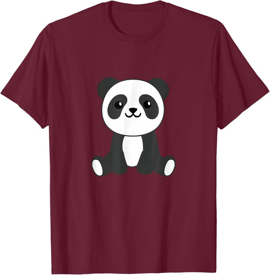 Panda Cute Animals For Kids Baby Panda Cute Panda T-Shirt - T-Shirt | Maroon