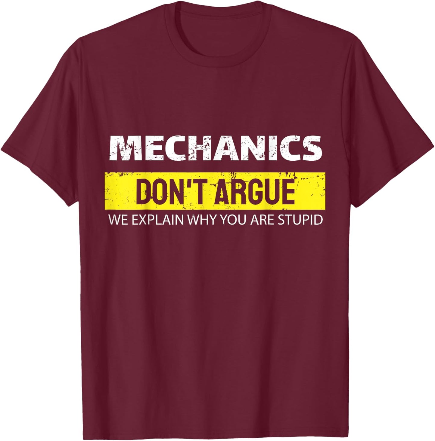 Car Mechanic Car Mechatronics & Car Tuning Workshop T-Shirt - T-Shirt | Maroon