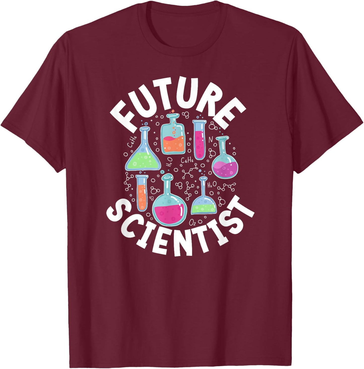Future Scientist Science Kids Scientist Boy T-Shirt - T-Shirt | Maroon