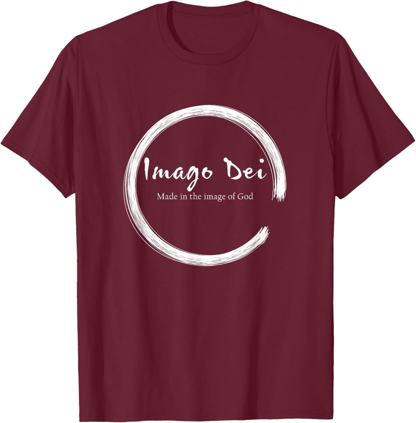 Imago Dei Made in the Image of God Latin T-Shirt - T-Shirt | Maroon