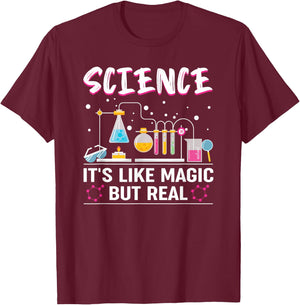 Science It's Like Magic But Real T-Shirt - T-Shirt | Maroon