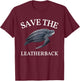 Leatherback Sea Turtle Endangered Species Turtle T-Shirt - T-Shirt | Maroon