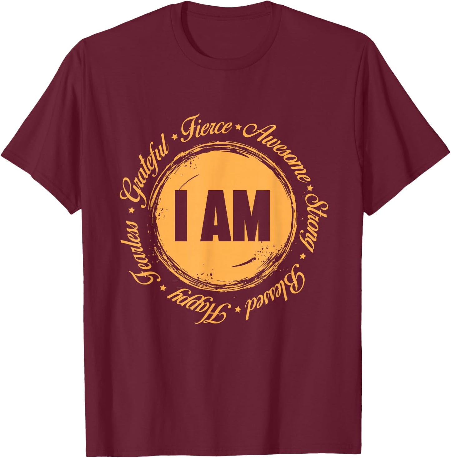 Motivational Quote Inspiration Positive Saying Life Slogan T-Shirt - T-Shirt | Maroon