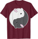 Chinchilla Yin Yang Mandala Taijitu Spiritual Zen Yoga T-Shirt - T-Shirt | Maroon