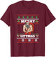 Merry Liftmas Ugly Sweater Christmas Fitness Shirt T-Shirt - T-Shirt | Maroon
