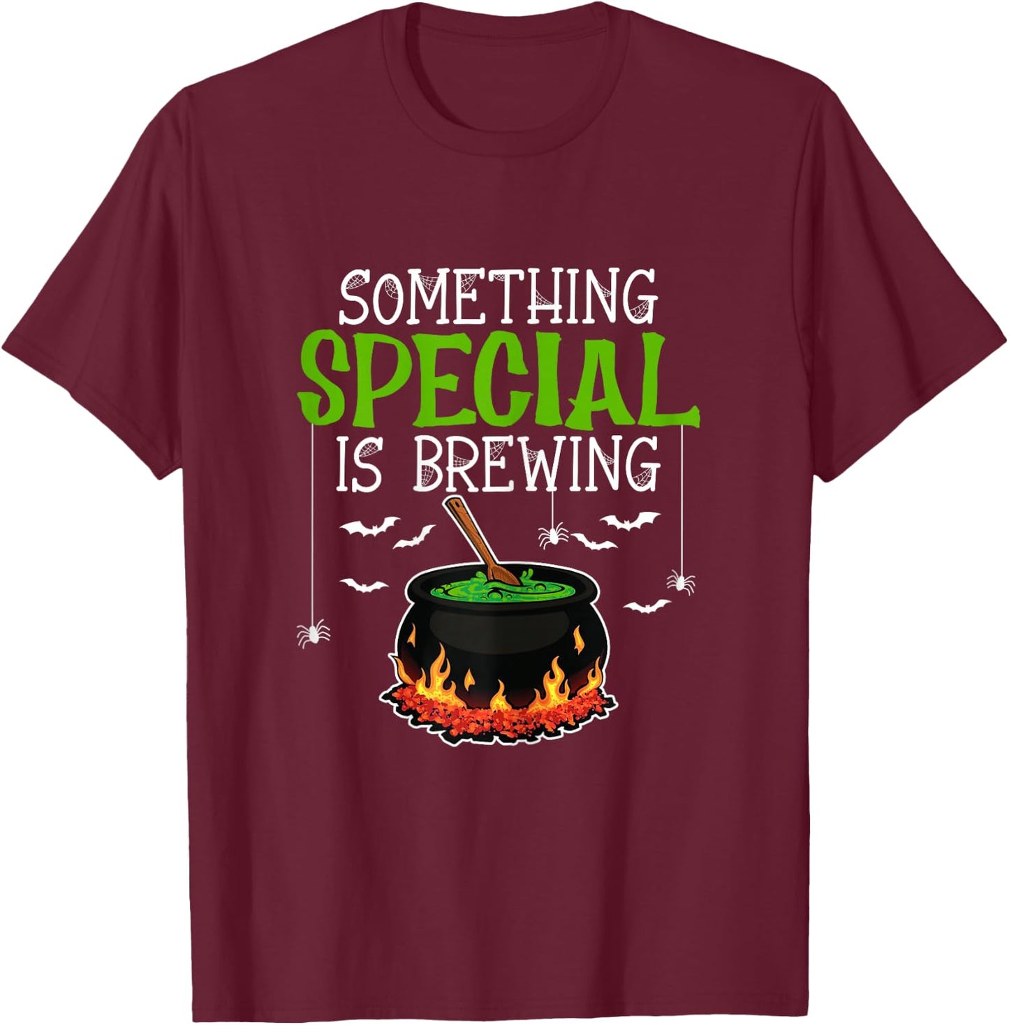 Something Special Brewing Halloween Pregnancy Announcement T-Shirt - T-Shirt | Maroon