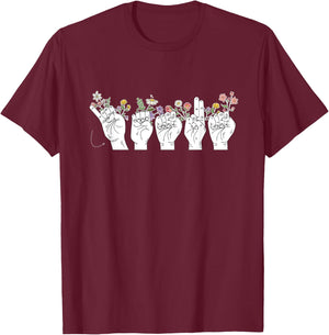 Jesus Asl T-Shirt - T-Shirt | Maroon