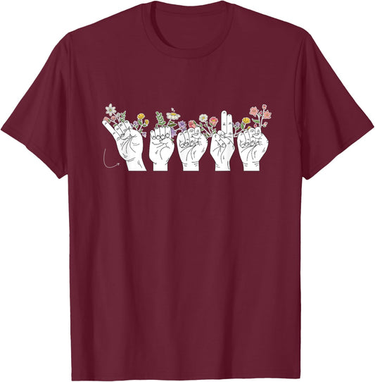 Jesus Asl T-Shirt - T-Shirt | Maroon