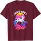 This Is How I Roll | Unicorn Roller Skater T-Shirt - T-Shirt | Maroon