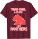 This Girl Her Loves Panthers from Florida Sports T Shirt T-Shirt - T-Shirt | Maroon