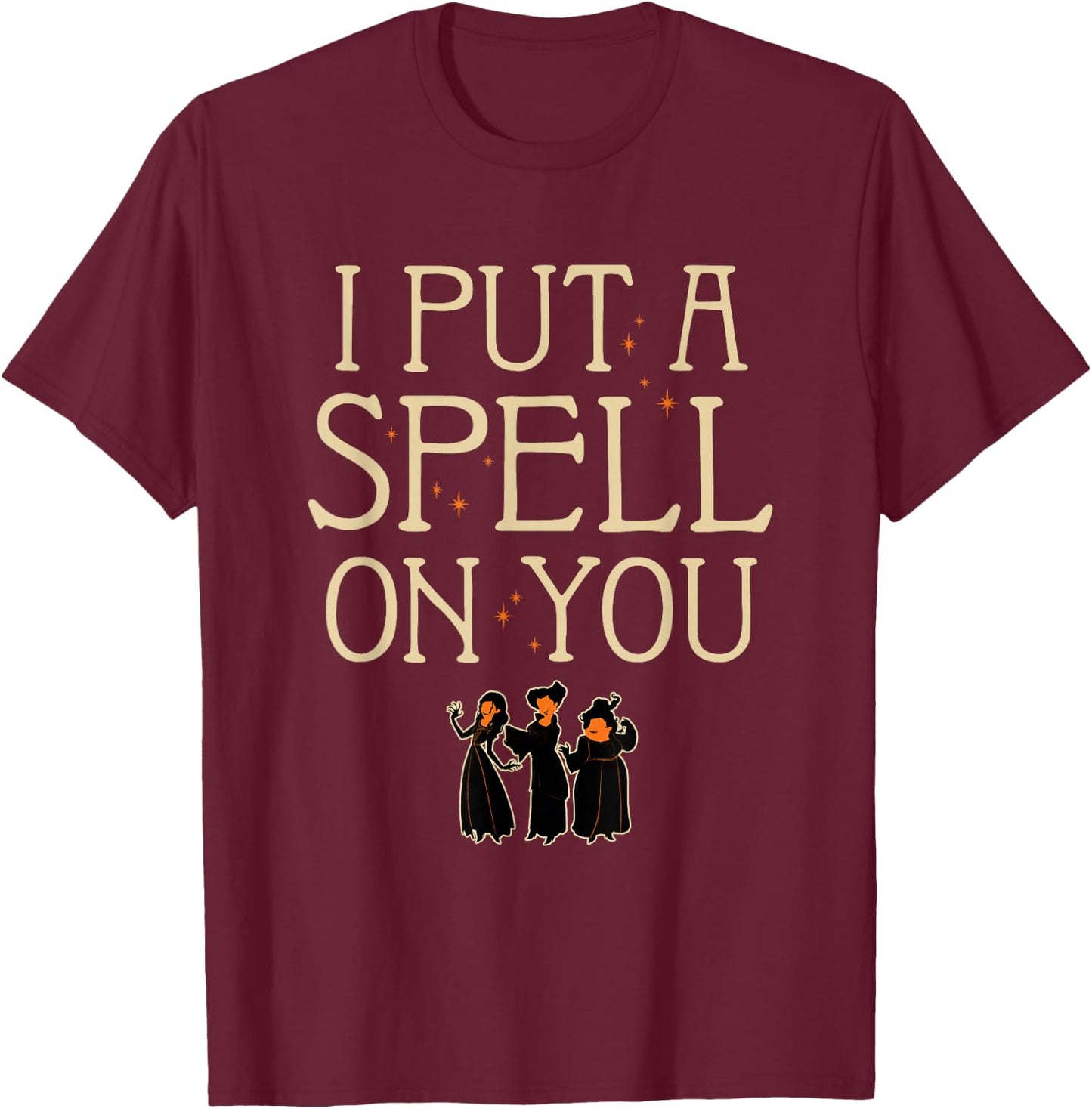 Disney Hocus Pocus I Put A Spell On You Halloween T-Shirt - T-Shirt | Maroon