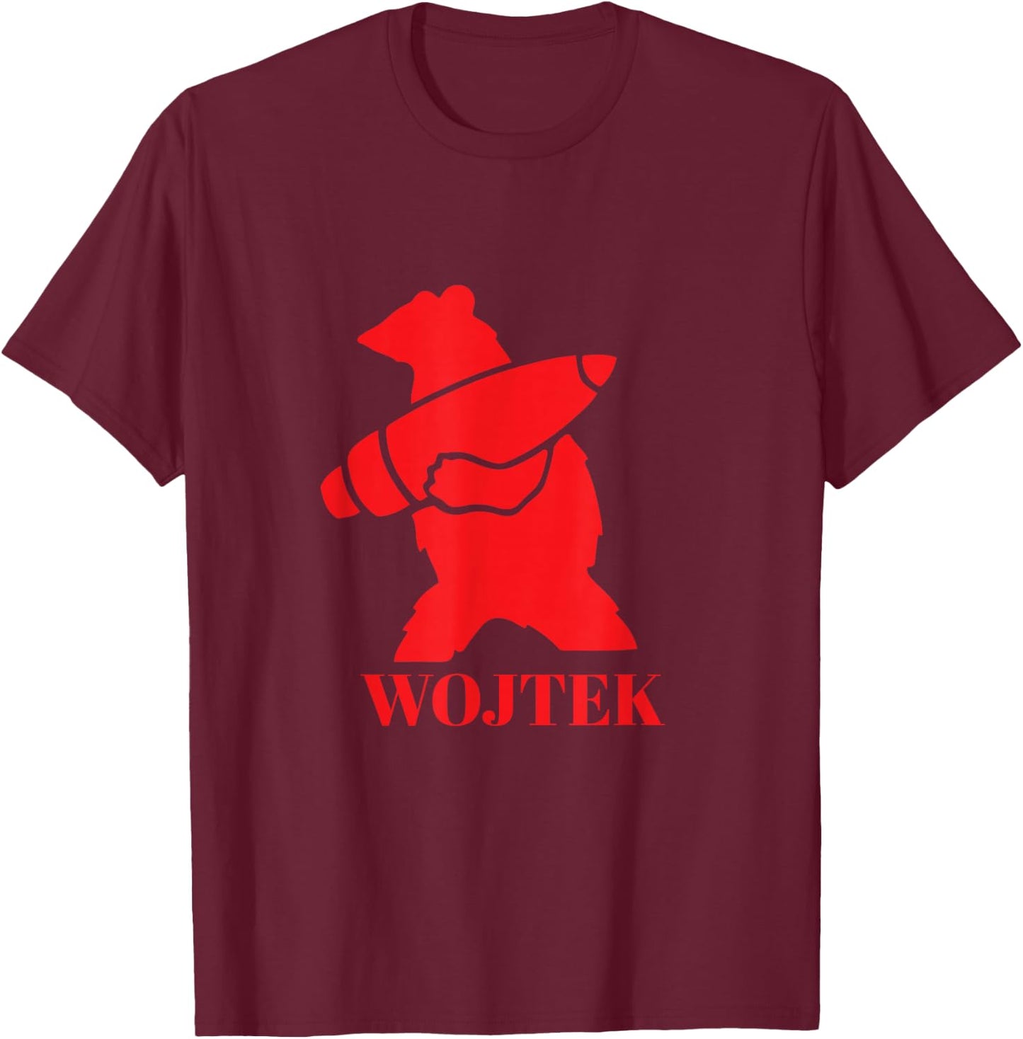 Wojtek The Bear - Polish WWII T-Shirt - T-Shirt | Maroon