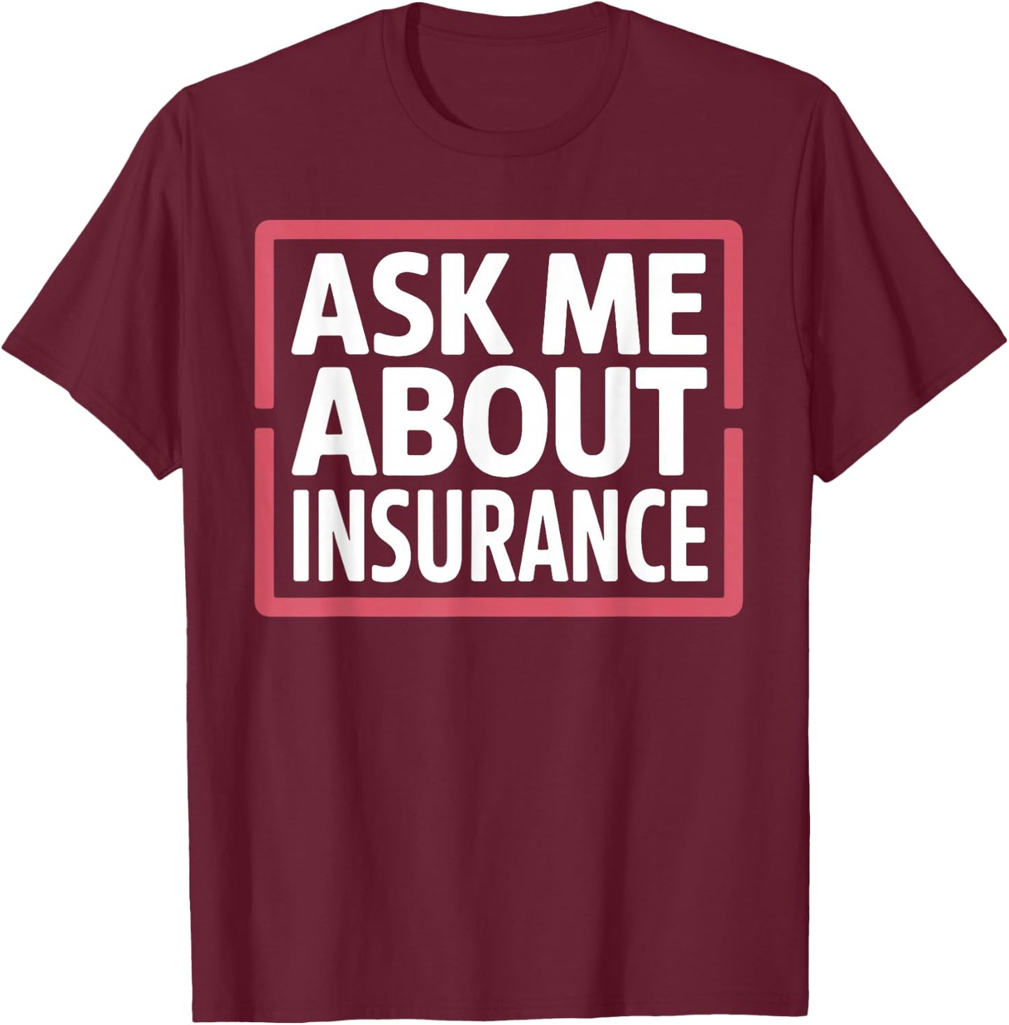 Cool Insurance Art Women Broker Insurance Agent T-Shirt - T-Shirt | Maroon