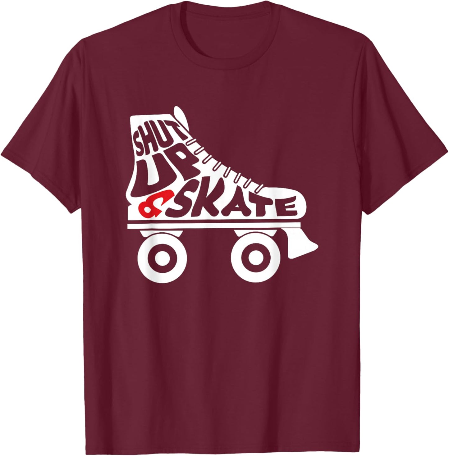 Inline Skater Sk8 Rollerblading Skate Skating Blades Gift T-Shirt - T-Shirt | Maroon