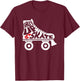 Inline Skater Sk8 Rollerblading Skate Skating Blades Gift T-Shirt - T-Shirt | Maroon