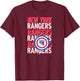 New York Rangers Repeat Black Officially Licensed T-Shirt - T-Shirt | Maroon