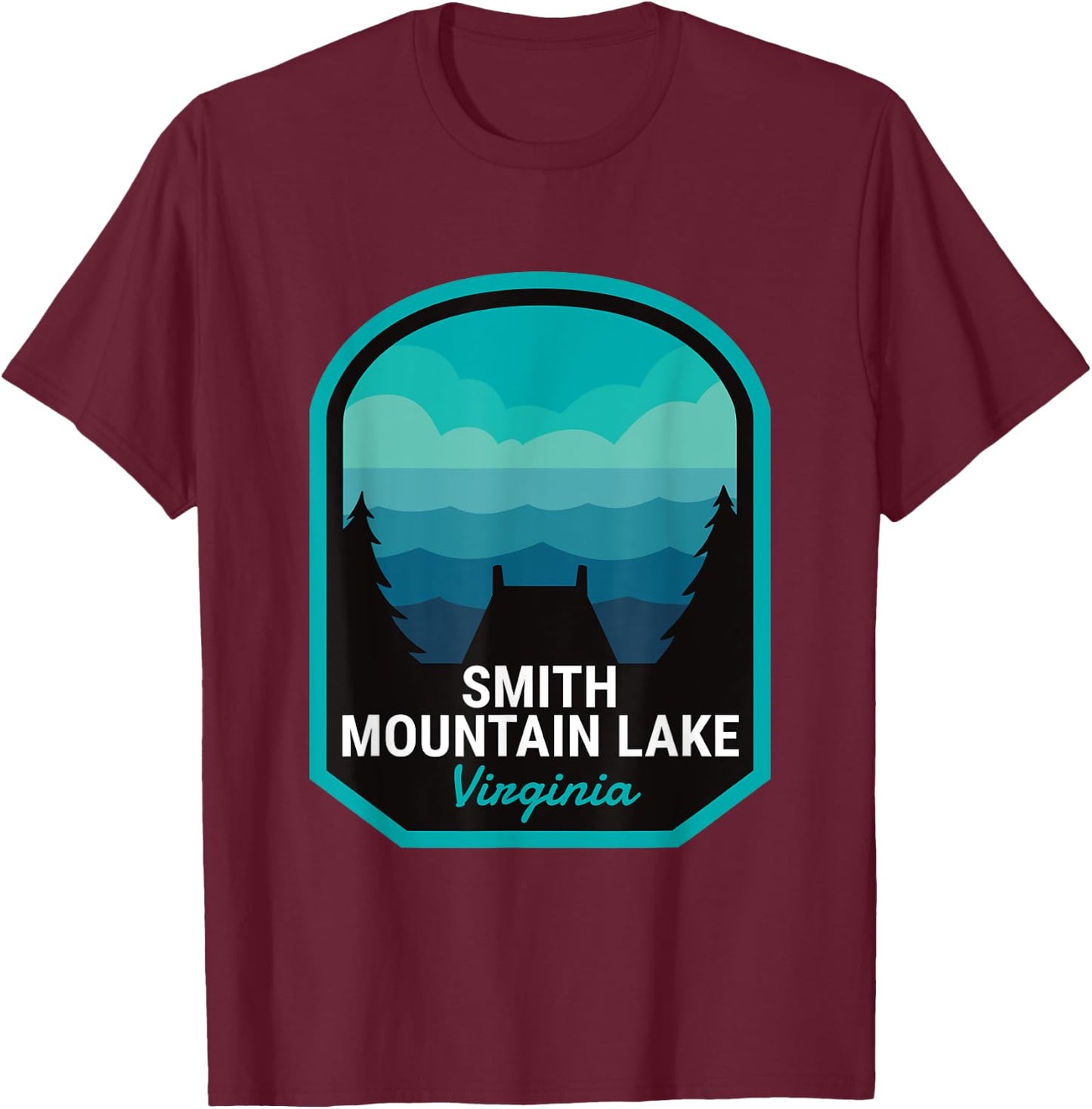 Smith Mountain Lake Virginia Summer Women Kids T-Shirt - T-Shirt | Maroon