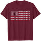 Motorhome RV Campervan July 4th American Flag T-Shirt - T-Shirt | Maroon