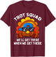 Turkey Trot Squad Funny Thanksgiving Running Costume T-Shirt - T-Shirt | Maroon