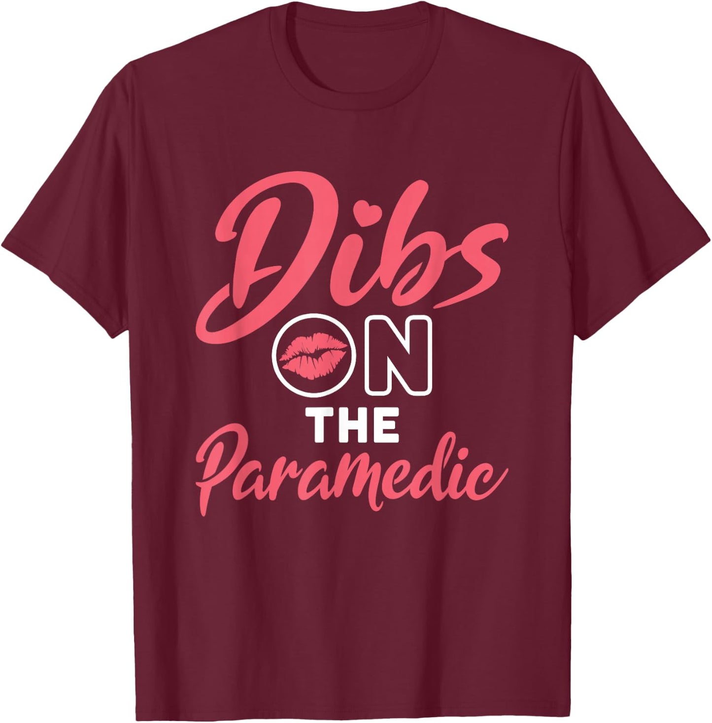 Paramedic Clothing And Gifts Women's Black Modern Novelty Paramedic EMT Wife T-Shirt - T-Shirt | Maroon