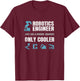 Funny Robotics Engineer Definition Distressed Engineering T-Shirt - T-Shirt | Maroon