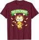 This Little Monkey Is 2 Years Old Kid 2nd Birthday Monkeys T-Shirt - T-Shirt | Maroon