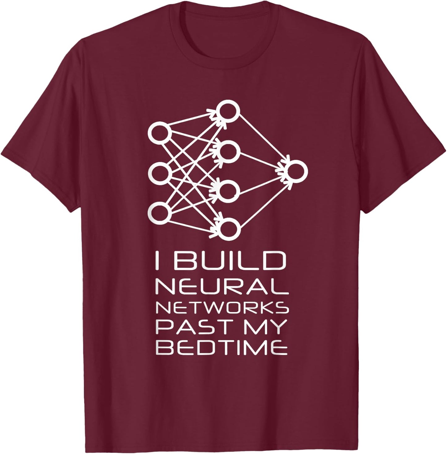 Neural Network Machine Learning T-Shirt - T-Shirt | Maroon