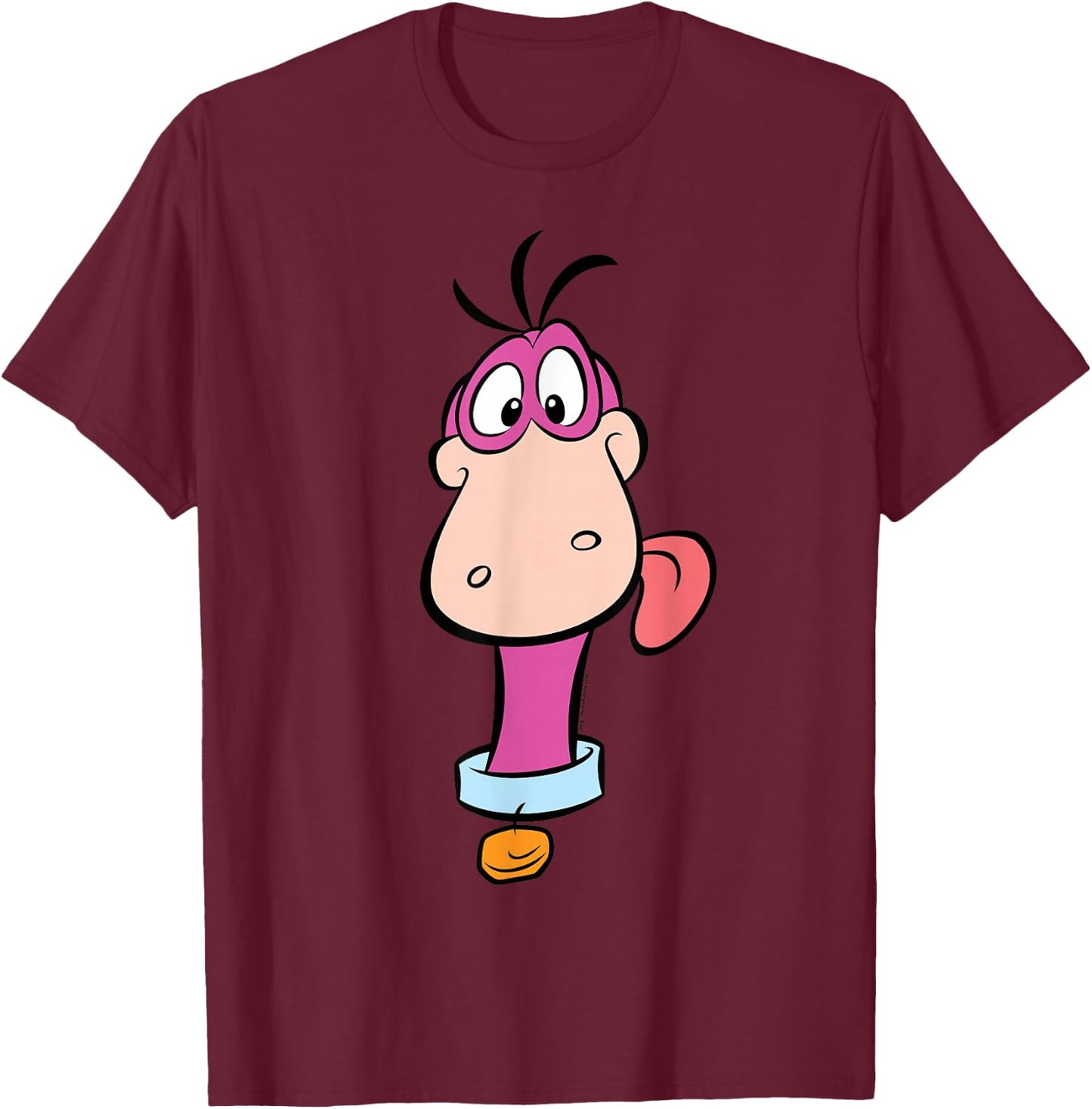 The Flintstones Dino Face T-Shirt - T-Shirt | Maroon