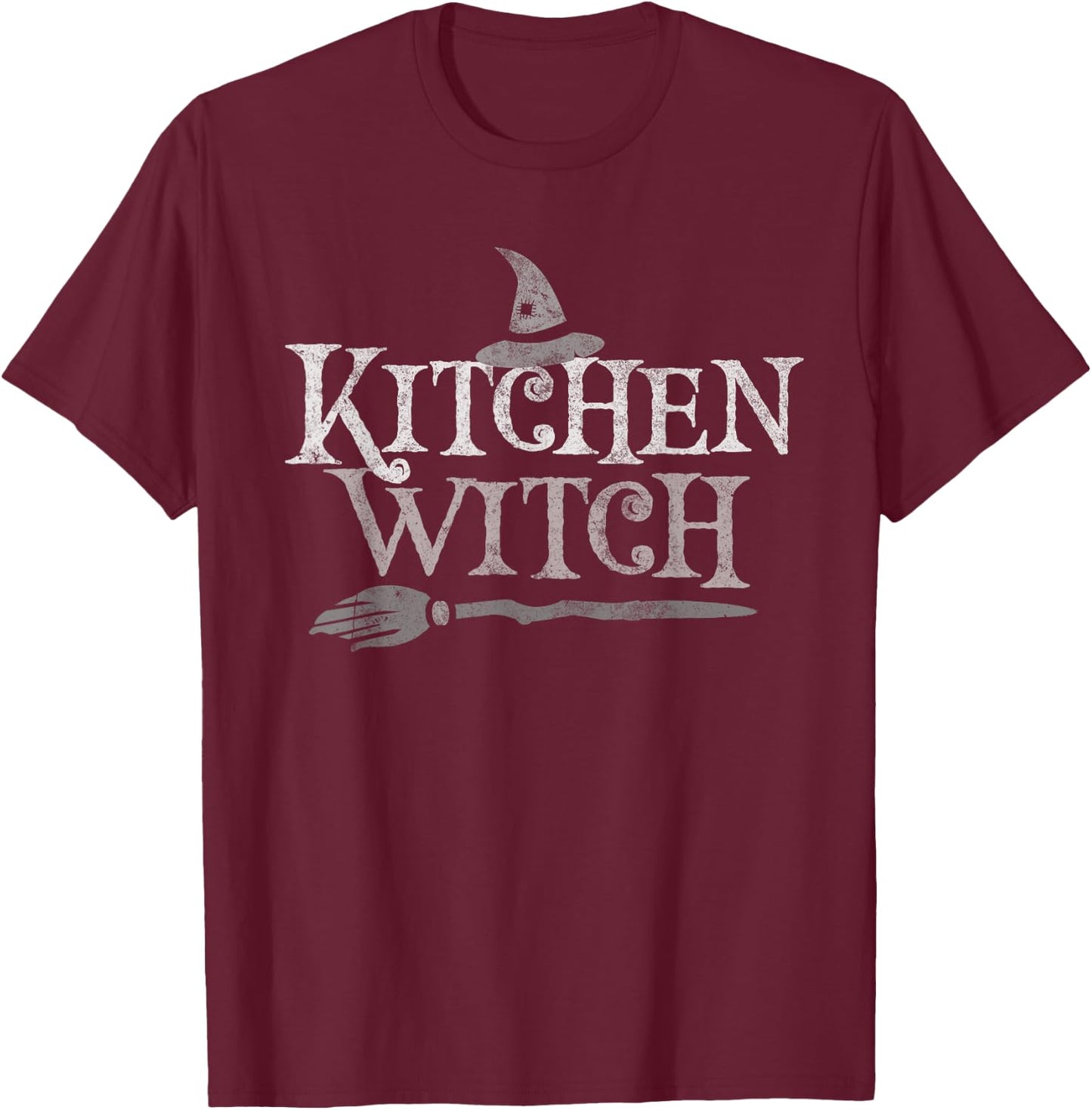 Funny KITCHEN WITCH Costume Chef Crew Cook Squad Cooking T-Shirt - T-Shirt | Maroon