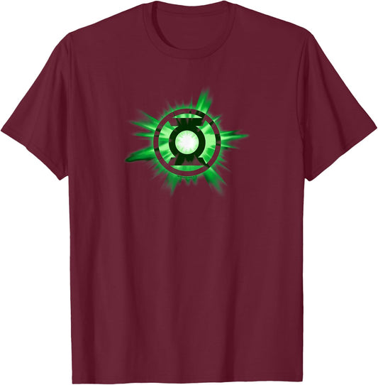 Green Lantern Green Glow T-Shirt - T-Shirt | Maroon
