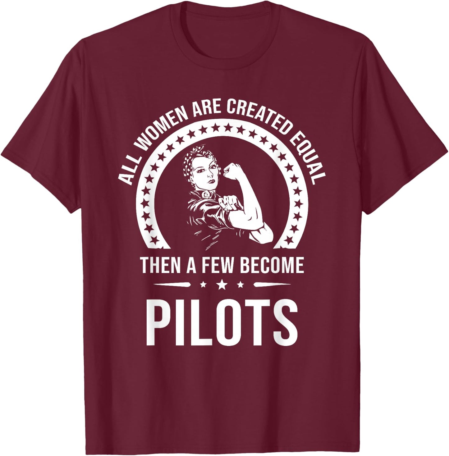 Pilot Shirt | Pilot T-Shirt - T-Shirt | Maroon