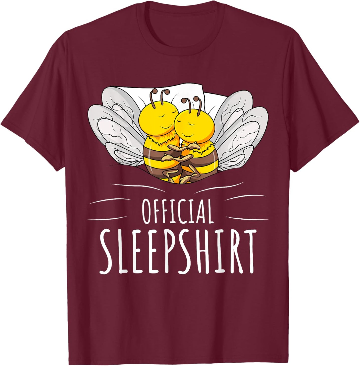 Sleeping Bee Beekeeper Official Sleepshirt T-Shirt - T-Shirt | Maroon