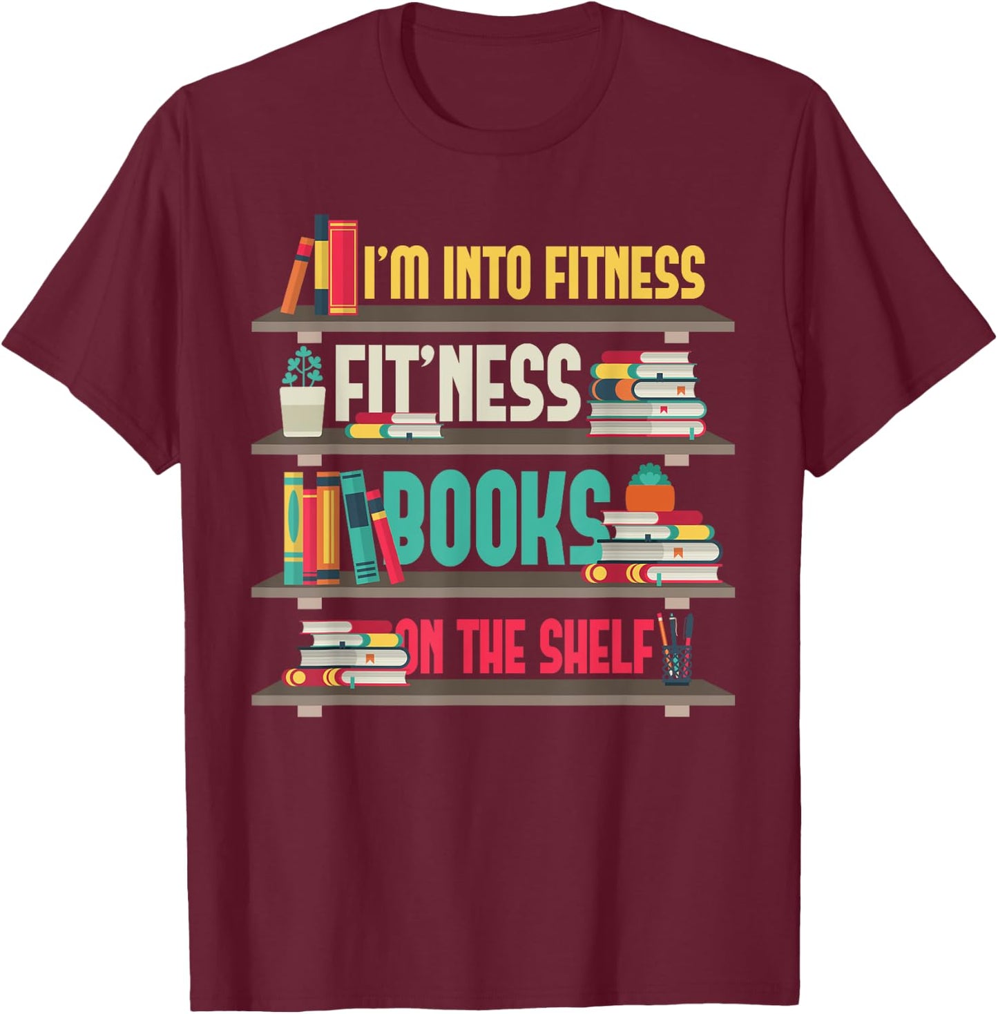 Funny Librarian Teacher Library assistant T-Shirt - T-Shirt | Maroon