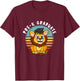 Pre-K Graduate Lion - Cute Preschool Graduation Cap Tassel T-Shirt - T-Shirt | Maroon