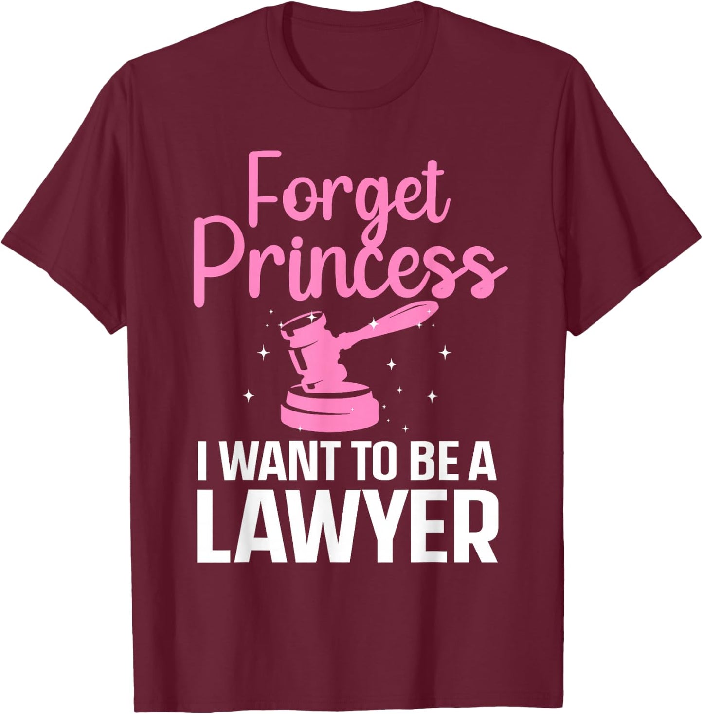 Cute Lawyer Art Women Girls Law School Law Graduate Student T-Shirt - T-Shirt | Maroon