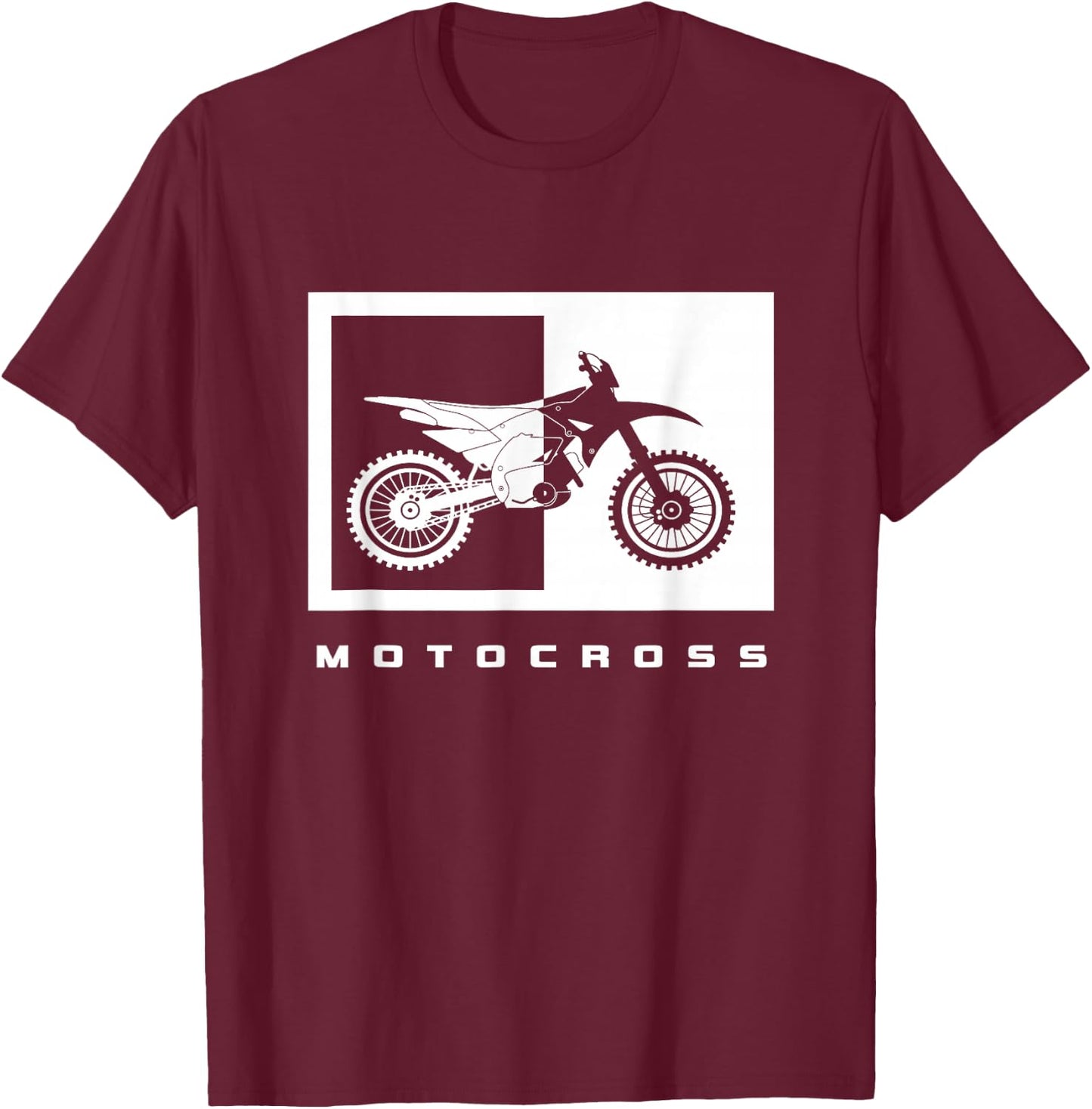 Dirt Bike Motocross Apparel - Dirt Bike Motocross T-Shirt - T-Shirt | Maroon
