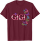 Gigi of The Birthday for Girl Butterfly Family 1st Birthday T-Shirt - T-Shirt | Maroon