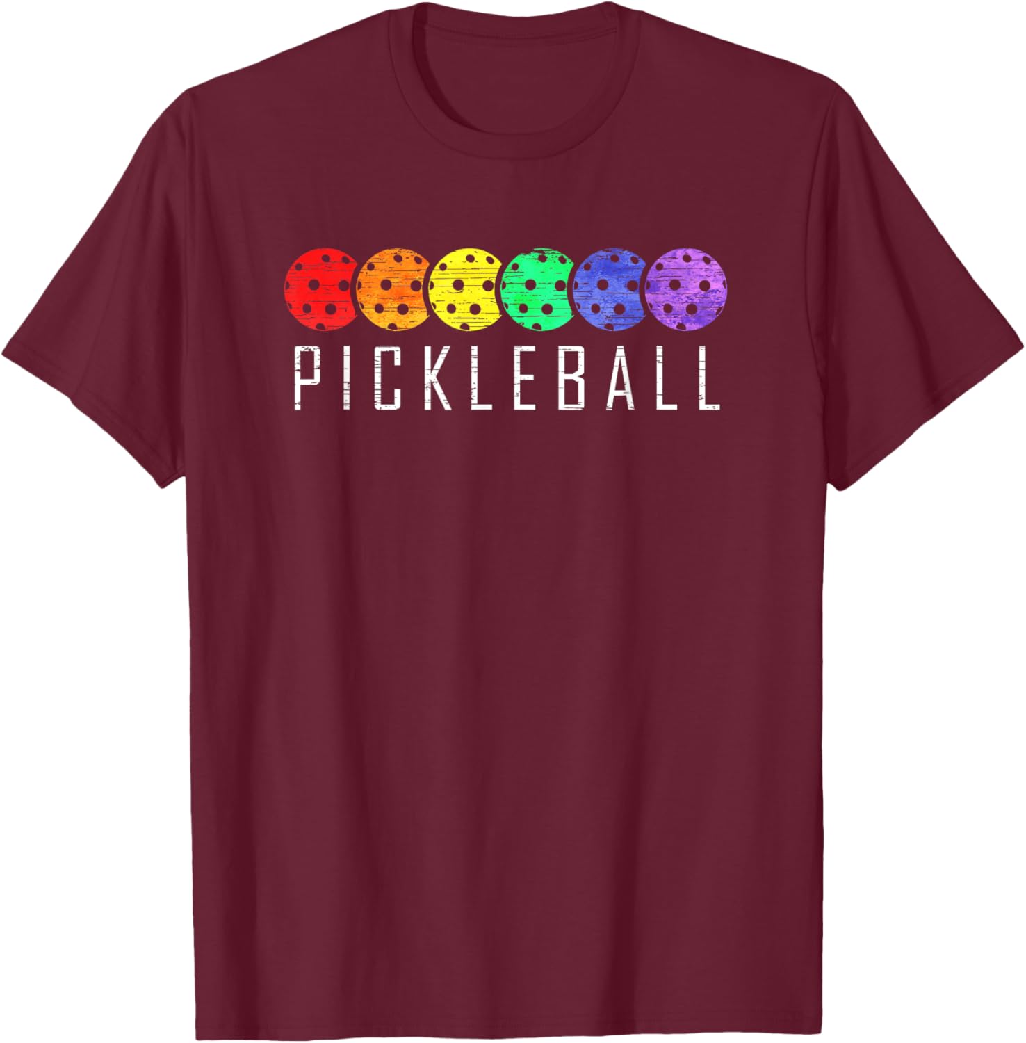 Pickleball Funny Paddle Sports Player Retro Vintage Gift T-Shirt - T-Shirt | Maroon