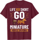 Miniature Horse Driving Cart Saddle Wagon Mini Horse T-Shirt - T-Shirt | Maroon