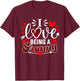 I Love Being A Granny Funny Grandma Valentine's Day T-Shirt - T-Shirt | Maroon