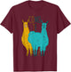Como Te Llamas Funny Spanish Joke Llama Shirt T-Shirt - T-Shirt | Maroon