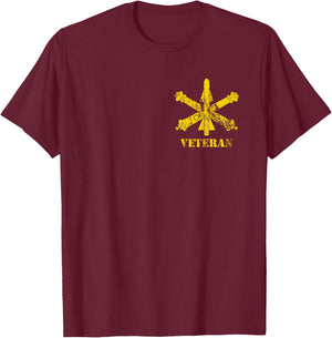 Air Defense Artillery (ADA) Veteran - US Army Vintage Look T-Shirt - T-Shirt | Maroon