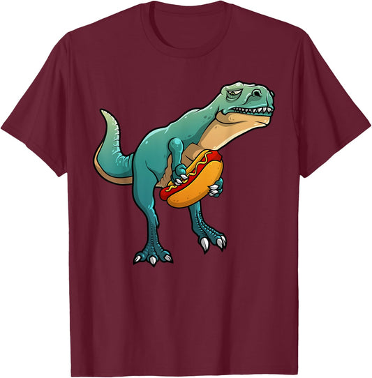 Best Hot Dog Design Women Kids Hot Dog Wiener Lovers T-Shirt - T-Shirt | Maroon