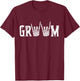 Gothic Skeleton Groom Wedding Just Married Spooky Halloween T-Shirt - T-Shirt | Maroon