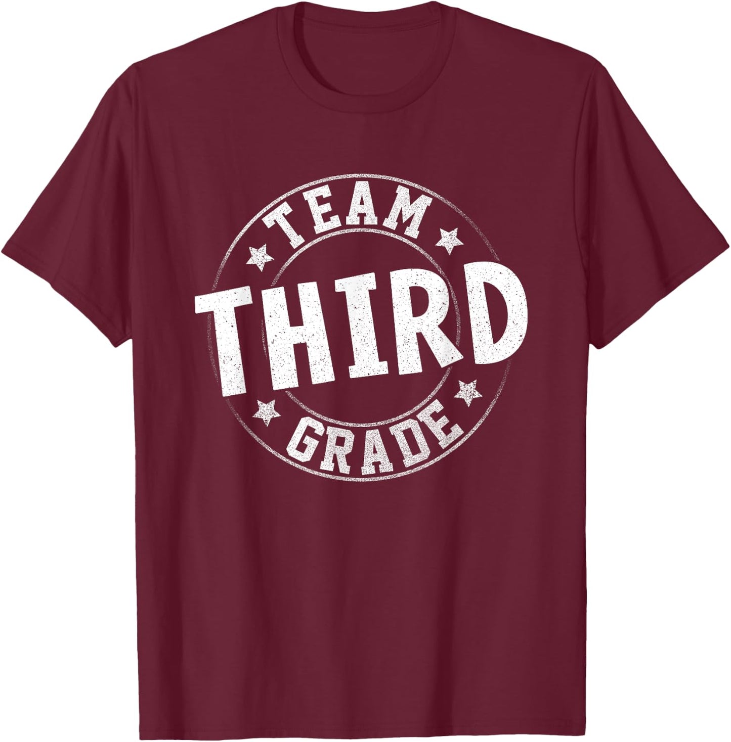Team Third Grade Teacher Student Back To School 3rd Grade T-Shirt - T-Shirt | Maroon