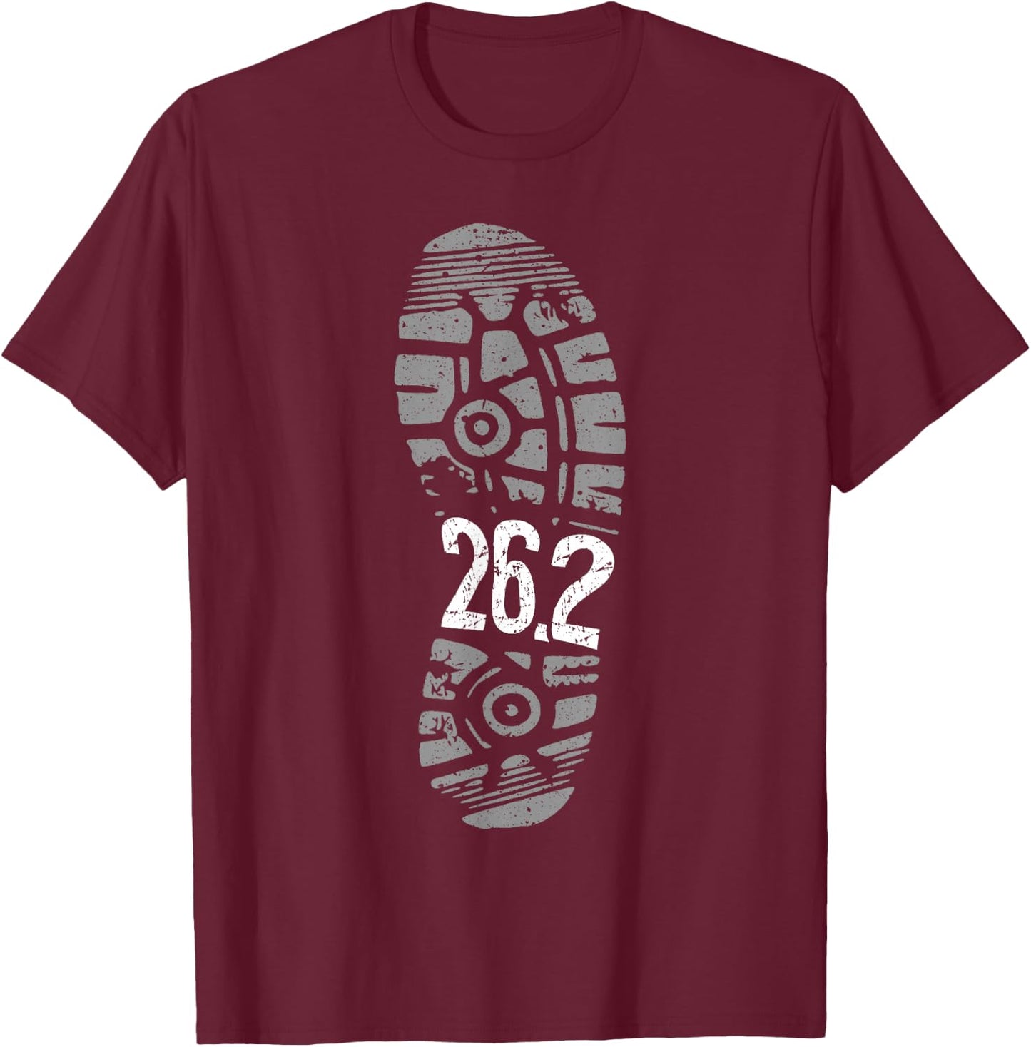 Cool Marathon Art Men Women 26.2 Marathoner Running Finisher T-Shirt - T-Shirt | Maroon