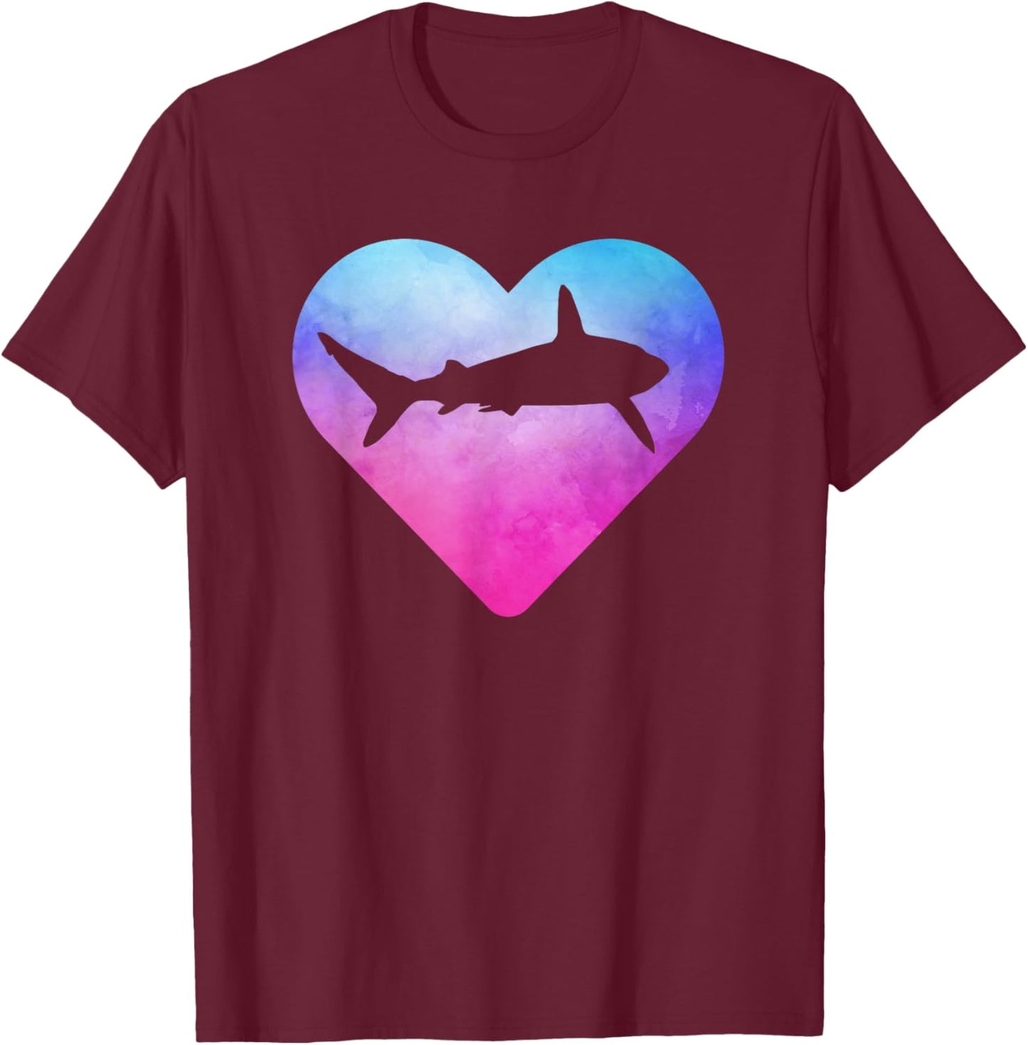 Women or Girls Mako Shark T-Shirt - T-Shirt | Maroon