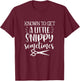 Known To Get A Little Snippy Sometimes Funny Hairdresser Job T-Shirt - T-Shirt | Maroon
