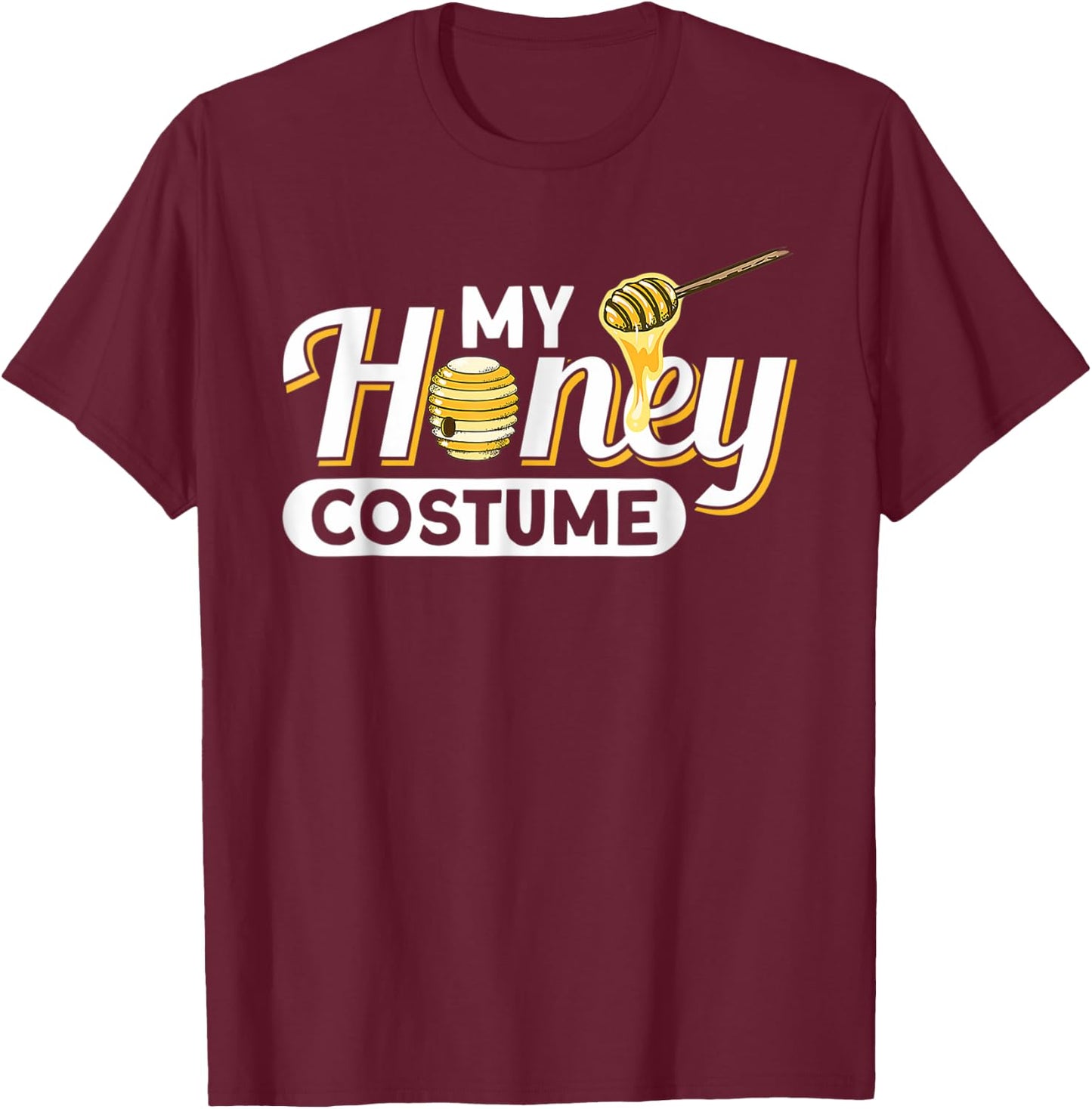 My Honey Costume Honey Pot Men T-Shirt - T-Shirt | Maroon